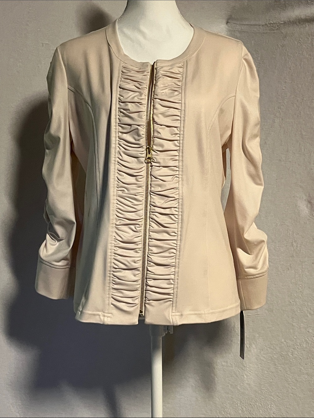 CLARA SUN WOO liquid leather moto jacket